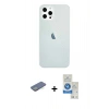 MARSİLYAN™- iPhone 12 Pro Max Kılıf Nova Çizgi - Şeffaf Royal Nano Ekran Koruyucu + Renkli Kamera Lens Koruma Cam - YL