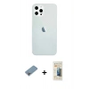 MARSİLYAN™- iPhone 12 Pro Max Kılıf Nova Çizgi - Siyah 6D Mat Seramik Hayalet Nano Ekran Koruyucu + Shine Kamera Lens Koruma Cam - GI