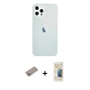 MARSİLYAN™- iPhone 12 Pro Max Kılıf Nova Çizgi - Siyah 6D Mat Seramik Hayalet Nano Ekran Koruyucu + Shine Kamera Lens Koruma Cam - SABE