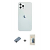 MARSİLYAN™- iPhone 12 Pro Max Kılıf Nova Çizgi - Siyah 6D Mat Seramik Hayalet Nano Ekran Koruyucu + Shine Kamera Lens Koruma Cam - SH