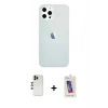 MARSİLYAN™- iPhone 12 Pro Max Kılıf Nova Çizgi - Siyah Joko 5D Cam + Shine Kamera Lens - GD