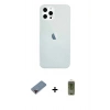 MARSİLYAN™- iPhone 12 Pro Max Kılıf Nova Çizgi - Siyah Joko Magic 5D Hayalet Cam + Metal Kamera Lens Koruma Cam - KI