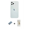 MARSİLYAN™- iPhone 12 Pro Max Kılıf Nova Çizgi - Siyah Mat Seramik Nano Ekran Koruyucu + Shine Kamera Lens Koruma Cam - GI