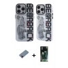 MARSİLYAN™- iPhone 12 Pro Max Kılıf Nova Doku Koleksiyonu - Şeffaf 360 Full Body Arka Koruyucu + Metal Kamera Lens Koruma Cam - KI