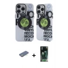 MARSİLYAN™- iPhone 12 Pro Max Kılıf Nova Doku Koleksiyonu - Şeffaf 360 Full Body Arka Koruyucu + Renkli Kamera Lens Koruma Cam - YL