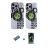 MARSİLYAN™- iPhone 12 Pro Max Kılıf Nova Doku Koleksiyonu - Şeffaf 360 Full Body Arka Koruyucu + Shine Kamera Lens Koruma Cam - GD