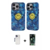 MARSİLYAN™- iPhone 12 Pro Max Kılıf Nova Doku Koleksiyonu - Şeffaf 360 Full Body Arka Koruyucu + Shine Kamera Lens - LT