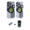 MARSİLYAN™- iPhone 12 Pro Max Kılıf Nova Doku Koleksiyonu - Şeffaf 360 Full Body Arka Koruyucu + Shine Kamera Lens Koruma Cam - PE