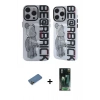 MARSİLYAN™- iPhone 12 Pro Max Kılıf Nova Doku Koleksiyonu - Şeffaf 360 Full Body Arka Koruyucu + Shine Kamera Lens Koruma Cam - GD