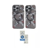 MARSİLYAN™- iPhone 12 Pro Max Kılıf Nova Doku Koleksiyonu - Şeffaf Royal Nano Ekran Koruyucu