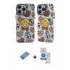 MARSİLYAN™- iPhone 12 Pro Max Kılıf Nova Doku Koleksiyonu - Şeffaf Royal Nano Ekran Koruyucu + Shine Kamera Lens Koruma Cam - GI