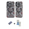 MARSİLYAN™- iPhone 12 Pro Max Kılıf Nova Doku Koleksiyonu - Şeffaf Royal Nano Ekran Koruyucu + Metal Kamera Lens Koruma Cam - GD