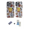 MARSİLYAN™- iPhone 12 Pro Max Kılıf Nova Doku Koleksiyonu - Şeffaf Royal Nano Ekran Koruyucu + Metal Kamera Lens Koruma Cam - GD