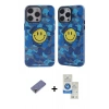 MARSİLYAN™- iPhone 12 Pro Max Kılıf Nova Doku Koleksiyonu - Şeffaf Royal Nano Ekran Koruyucu + Metal Kamera Lens Koruma Cam - GD