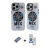MARSİLYAN™- iPhone 12 Pro Max Kılıf Nova Doku Koleksiyonu - Şeffaf Royal Nano Ekran Koruyucu + Metal Kamera Lens Koruma Cam - GD