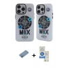 MARSİLYAN™- iPhone 12 Pro Max Kılıf Nova Doku Koleksiyonu - Şeffaf Royal Nano Ekran Koruyucu + Shine Kamera Lens Koruma Cam - GS