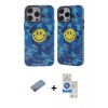 MARSİLYAN™- iPhone 12 Pro Max Kılıf Nova Doku Koleksiyonu - Şeffaf Royal Nano Ekran Koruyucu + Shine Kamera Lens Koruma Cam - PE