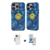 MARSİLYAN™- iPhone 12 Pro Max Kılıf Nova Doku Koleksiyonu - Şeffaf Royal Nano Ekran Koruyucu + Shine Kamera Lens - GD