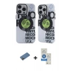 MARSİLYAN™- iPhone 12 Pro Max Kılıf Nova Doku Koleksiyonu - Şeffaf Royal Nano Ekran Koruyucu + Shine Kamera Lens Koruma Cam - GD