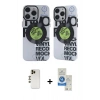 MARSİLYAN™- iPhone 12 Pro Max Kılıf Nova Doku Koleksiyonu - Şeffaf Royal Nano Ekran Koruyucu + Shine Kamera Lens - GD