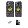 MARSİLYAN™- iPhone 12 Pro Max Kılıf Nova Doku Koleksiyonu - Şeffaf Temperli Cam Ekran Koruyucu + Shine Kamera Lens Koruma Cam - MI