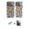 MARSİLYAN™- iPhone 12 Pro Max Kılıf Nova Doku Koleksiyonu - Şeffaf Temperli Cam Ekran Koruyucu + Shine Kamera Lens Koruma Cam - MI