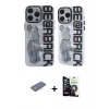 MARSİLYAN™- iPhone 12 Pro Max Kılıf Nova Doku Koleksiyonu - Şeffaf Temperli Cam Ekran Koruyucu + Renkli Kamera Lens Koruma Cam - PE
