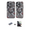 MARSİLYAN™- iPhone 12 Pro Max Kılıf Nova Doku Koleksiyonu - Şeffaf Temperli Cam Ekran Koruyucu + Renkli Kamera Lens Koruma Cam - SI