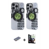 MARSİLYAN™- iPhone 12 Pro Max Kılıf Nova Doku Koleksiyonu - Şeffaf Temperli Cam Ekran Koruyucu + Renkli Kamera Lens Koruma Cam - SI