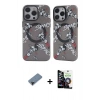 MARSİLYAN™- iPhone 12 Pro Max Kılıf Nova Doku Koleksiyonu - Şeffaf Temperli Cam Ekran Koruyucu + Shine Kamera Lens Koruma Cam - SH