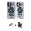 MARSİLYAN™- iPhone 12 Pro Max Kılıf Nova Doku Koleksiyonu - Şeffaf Temperli Cam Ekran Koruyucu + Shine Kamera Lens Koruma Cam - SABE