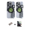 MARSİLYAN™- iPhone 12 Pro Max Kılıf Nova Doku Koleksiyonu - Şeffaf Temperli Cam Ekran Koruyucu + Shine Kamera Lens Koruma Cam - SABE