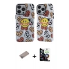 MARSİLYAN™- iPhone 12 Pro Max Kılıf Nova Doku Koleksiyonu - Şeffaf Temperli Cam Ekran Koruyucu + Shine Kamera Lens Koruma Cam - SABE