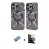 MARSİLYAN™- iPhone 12 Pro Max Kılıf Nova Doku Koleksiyonu - Şeffaf Temperli Cam Ekran Koruyucu + Shine Kamera Lens Koruma Cam - GS
