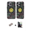MARSİLYAN™- iPhone 12 Pro Max Kılıf Nova Doku Koleksiyonu - Şeffaf Temperli Cam Ekran Koruyucu + Shine Kamera Lens Koruma Cam - SABE