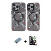MARSİLYAN™- iPhone 12 Pro Max Kılıf Nova Doku Koleksiyonu - Şeffaf Temperli Cam Ekran Koruyucu + Shine Kamera Lens Koruma Cam - GI