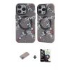 MARSİLYAN™- iPhone 12 Pro Max Kılıf Nova Doku Koleksiyonu - Şeffaf Temperli Cam Ekran Koruyucu + Shine Kamera Lens Koruma Cam - SABE