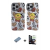 MARSİLYAN™- iPhone 12 Pro Max Kılıf Nova Doku Koleksiyonu - Şeffaf Temperli Cam Ekran Koruyucu + Shine Kamera Lens Koruma Cam - GS