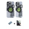 MARSİLYAN™- iPhone 12 Pro Max Kılıf Nova Doku Koleksiyonu - Şeffaf Temperli Cam Ekran Koruyucu + Shine Kamera Lens Koruma Cam - GI