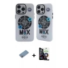MARSİLYAN™- iPhone 12 Pro Max Kılıf Nova Doku Koleksiyonu - Şeffaf Temperli Cam Ekran Koruyucu + Shine Kamera Lens Koruma Cam - GS