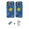 MARSİLYAN™- iPhone 12 Pro Max Kılıf Nova Doku Koleksiyonu - Şeffaf Uv Polymer Nano Ekran Koruyucu + Metal Kamera Lens Koruma Cam - KI