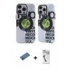 MARSİLYAN™- iPhone 12 Pro Max Kılıf Nova Doku Koleksiyonu - Şeffaf Uv Polymer Nano Ekran Koruyucu + Shine Kamera Lens Koruma Cam - GD