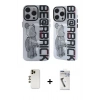 MARSİLYAN™- iPhone 12 Pro Max Kılıf Nova Doku Koleksiyonu - Şeffaf Uv Polymer Nano Ekran Koruyucu + Shine Kamera Lens - GD