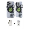 MARSİLYAN™- iPhone 12 Pro Max Kılıf Nova Doku Koleksiyonu - Şeffaf Uv Polymer Nano Ekran Koruyucu + Shine Kamera Lens - GD