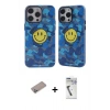 MARSİLYAN™- iPhone 12 Pro Max Kılıf Nova Doku Koleksiyonu - Şeffaf Uv Polymer Nano Ekran Koruyucu + Shine Kamera Lens Koruma Cam - SABE