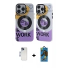MARSİLYAN™- iPhone 12 Pro Max Kılıf Nova Doku Koleksiyonu - Siyah 18D Cam Ekran Koruyucu + Shine Kamera Lens - LT