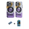 MARSİLYAN™- iPhone 12 Pro Max Kılıf Nova Doku Koleksiyonu - Siyah 18D Cam Ekran Koruyucu + Shine Kamera Lens Koruma Cam - GD