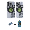 MARSİLYAN™- iPhone 12 Pro Max Kılıf Nova Doku Koleksiyonu - Siyah 18D Cam Ekran Koruyucu + Shine Kamera Lens Koruma Cam - GD