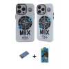 MARSİLYAN™- iPhone 12 Pro Max Kılıf Nova Doku Koleksiyonu - Siyah 18D Cam Ekran Koruyucu + Shine Kamera Lens Koruma Cam - GD