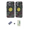 MARSİLYAN™- iPhone 12 Pro Max Kılıf Nova Doku Koleksiyonu - Siyah 20D Premium Cam Ekran Koruyucu + Metal Kamera Lens Koruma Cam - GD
